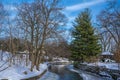 Dupage River West Branch in Naperville, IL Royalty Free Stock Photo