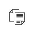 Duplicate Content line icon