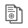 Duplicate contents icon / gray color