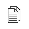 Duplicate Icon. File Copy Icon, Document - Vector Royalty Free Stock Photo