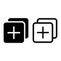 Duplicate icon. File symbol modern, simple, vector, icon for website design, mobile app, ui. Vector Illustration Royalty Free Stock Photo