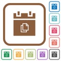 Duplicate schedule item simple icons