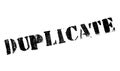 Duplicate stamp rubber grunge