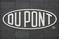 Dupont logo on a wall Royalty Free Stock Photo