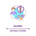 Durability concept icon Royalty Free Stock Photo