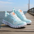 Durable and breathable summer running shoes Royalty Free Stock Photo