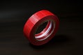 Durable bright red long masking tape for precision crafting, painting, and diy projects with ease. Royalty Free Stock Photo