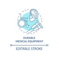 Durable medical equipment concept icon.