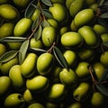 Durable Olive Textured Picture With Irregular Faint Patterns