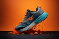 Durable Running shoe. Generate Ai Royalty Free Stock Photo