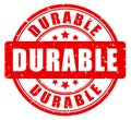 Durable vector stamp on white background