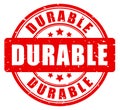 Durable vector stamp on white background Royalty Free Stock Photo