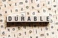 Durable word concept Royalty Free Stock Photo