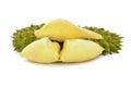 Durain, The famous fruit of Thailand on white background Royalty Free Stock Photo