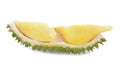 Durain, fruit of Thailand on white background Royalty Free Stock Photo