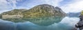 The durance lake at lac de Serre Poncon in the Alps