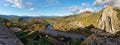 The Durance valley in Sisteron from the citadelle