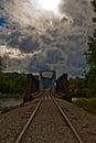 Durango Colorado HDR Bridge Cloudy Summer Days Royalty Free Stock Photo