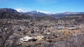 Durango, Colorado from the top Royalty Free Stock Photo