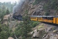 Durango and Silverton Narrow Gauge Railroad featuring Steam Engine Train ride, Durango, Colorado, USA