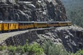 Durango and Silverton Narrow Gauge Railroad Steam Engine Train ride, Durango, Colorado, USA Royalty Free Stock Photo