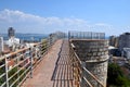 Durazzo ancient wall and panorama in Albania