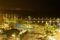 Durban beach at night, South Africa