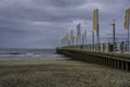 Durban beach promenade new pier in Indian ocean