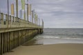 Durban beach promenade new pier in Indian ocean Royalty Free Stock Photo