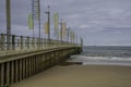 Durban beach promenade new pier in Indian ocean Royalty Free Stock Photo