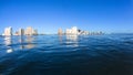 Durban Beachfront Ocean Swimming Water View Royalty Free Stock Photo