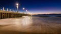Durban Cityscape sunrise sunset pier blue sky Royalty Free Stock Photo