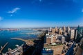 Durban Harbor City Buildings Overlooking Air