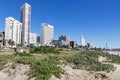 Golden Mile Beachfront in Durban South Africa Royalty Free Stock Photo