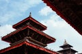 Durbar Square Pagodas, Kathmandu Royalty Free Stock Photo