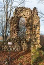 Durbe castle ruins in sunny autumn day, Latvia Royalty Free Stock Photo