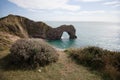 Durdle Door Beach in Dorset in the UK Royalty Free Stock Photo