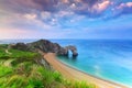 Durdle Door at the beach on the Jurassic Coast of Dorset Royalty Free Stock Photo