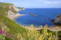 Durdle door - Beautiful beaches of Dorset, UK Royalty Free Stock Photo