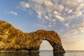 Durdle door - sunset - turist place Royalty Free Stock Photo