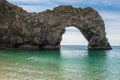 The Durdle Door is a natural limestone arch, located near the town of Lulworth in Dorset