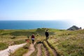 Durdle Door, one of the Jurassic Coast`s most iconic landscapes during summer season Royalty Free Stock Photo