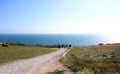 Durdle Door, one of the Jurassic Coast`s most iconic landscapes during summer season Royalty Free Stock Photo