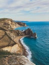 Durdle Door panorama, Dorset, Jurassic Coast, England, UK