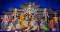 Goddess Durga: Durga Puja is the one of the most famous festival celebrated in West Bengal Royalty Free Stock Photo