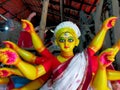 Durga idol making kolkata. durga puja festival in kolkata india.