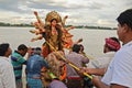 Durga Immersion Royalty Free Stock Photo