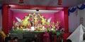 Durga Pandaal in Dussehra Festival Royalty Free Stock Photo