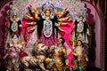 Indian Durga Puja Festival In A Traditional Way