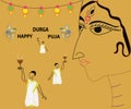 Durga Puja Celebration. Creative Banner